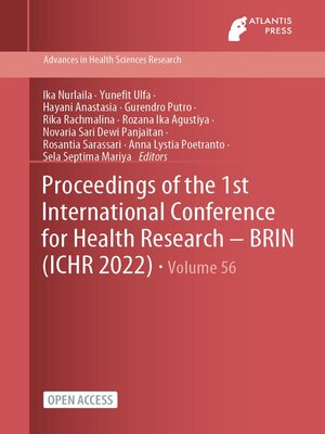 cover image of Proceedings of the 1st International Conference for Health Research – BRIN (ICHR 2022)
